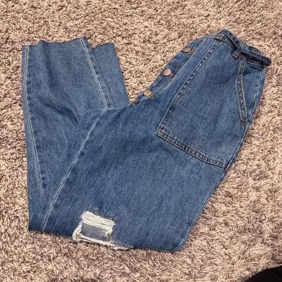 Denim Romper - Picture 2 of 6